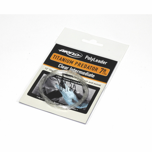 FREE TIPPET RINGS Flat Butt Leader 9ft 4X Pure Nylon in Yellow with Clear Tip